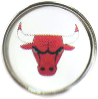 NBA Basketball Logo Chicago Bulls 18MM - 20MM Fashion Snap Jewelry Snap Charm