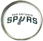 NBA Basketball Logo San Antonio Spurs 18MM - 20MM Fashion Snap Jewelry Snap Charm