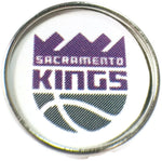 NBA Basketball Logo Sacramento Kings 18MM - 20MM Fashion Snap Jewelry Snap Charm