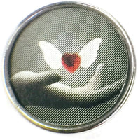 Hand Holding Heart With Wings Wife Fiance Love Of Your Life 18MM - 20MM Charm for Snap Jewelry