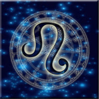 Leo Zodiac Sign Blue Horoscope Symbol 18MM - 20MM Charm for Snap Jewelry