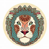 Leo Art Deco Zodiac Sign Horoscope Symbol 18MM - 20MM Charm for Snap Jewelry
