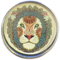 Leo Art Deco Zodiac Sign Horoscope Symbol 18MM - 20MM Charm for Snap Jewelry