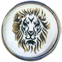 Leo Lion Face Zodiac Sign Horoscope Symbol 18MM - 20MM Charm for Snap Jewelry