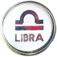 Libra Colorful Zodiac Sign Horoscope Symbol 18MM - 20MM Charm for Snap Jewelry