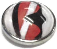 Scuba Diver Down Flag in Scuba Mask  18MM - 20MM Fashion Snap Jewelry Snap Charm
