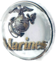 US Military Marines 18MM - 20MM Fashion Snap Jewelry Snap Charm