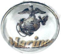 US Military Marines 18MM - 20MM Fashion Snap Jewelry Snap Charm