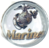 US Military Marines 18MM - 20MM Fashion Snap Jewelry Snap Charm