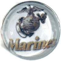 US Military Marines 18MM - 20MM Fashion Snap Jewelry Snap Charm