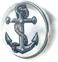 US Military Navy Anchor 18MM - 20MM Fashion Snap Jewelry Snap Charm