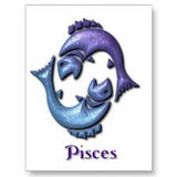 Pisces Two Blue Fish Zodiac Sign Horoscope Symbol 18MM - 20MM Charm for Snap Jewelry