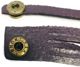 Deep Purple Plum Cuff DIY Leather Bracelet Multiple Colors Available for 18MM - 20MM Snap Jewelry Build Your Own Unique