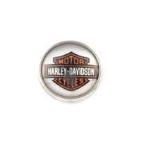 Harley Davidson Motorcycle Biker Babe Mini 12MM Snap Charm for Snap Jewelry