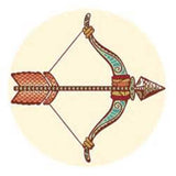 Sagittarius Art Deco Zodiac Sign Horoscope Symbol 18MM - 20MM Charm for Snap Jewelry