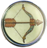Sagittarius Art Deco Zodiac Sign Horoscope Symbol 18MM - 20MM Charm for Snap Jewelry