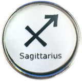 Sagittarius Tribal Zodiac Sign Horoscope Symbol 18MM - 20MM Charm for Snap Jewelry
