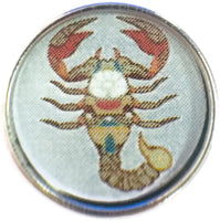 Scorpio Scorpion Art Deco Zodiac Sign Horoscope Symbol 18MM - 20MM Charm for Snap Jewelry
