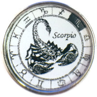 Scorpio Scorpion In Zodiac Sign Horoscope Symbol 18MM - 20MM Charm for Snap Jewelry