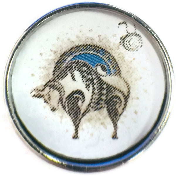 Taurus Bull Zodiac Sign Horoscope Symbol 18MM - 20MM Charm for Snap Jewelry