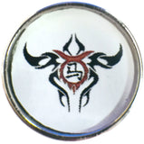 Taurus Tribal Zodiac Sign Horoscope Symbol 18MM - 20MM Charm for Snap Jewelry