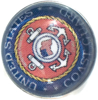 US Military Coast Guard Medallion 18MM - 20MM Fashion Snap Jewelry Snap Charm