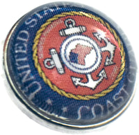 US Military Coast Guard Medallion 18MM - 20MM Fashion Snap Jewelry Snap Charm