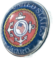 US Military Coast Guard Medallion 18MM - 20MM Fashion Snap Jewelry Snap Charm