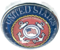 US Military Coast Guard Medallion 18MM - 20MM Fashion Snap Jewelry Snap Charm