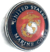 US Military Marine Corps 18MM - 20MM Fashion Snap Jewelry Snap Charm
