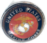 US Military Marine Corps 18MM - 20MM Fashion Snap Jewelry Snap Charm