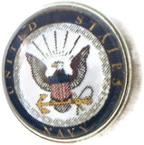 US Military Navy Medallion 18MM - 20MM Fashion Snap Jewelry Snap Charm