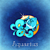 Aquarius Zodiac Cool Art Water Vase Sign Symbol 18MM - 20MM Charm for Snap Jewelry