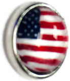 USA American Flag Mini Snap Jewelry 12MM Snap Charm