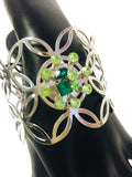 Amalia Fashion Snap Jewelry Metal Cuff Bangle Bracelet Set Plus 2 Charms Beautiful and Classy