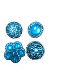 Fashion Snap Jewelry Lot Of 4 Rhinestone Charms