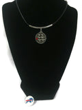 NFL Fashion Snap Jewelry Buffalo Bills Logo Necklace Set With 2 Charms For Football Fans