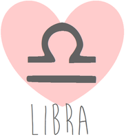 Libra Heart Zodiac Horoscope Symbol 18MM - 20MM Charm for Snap Jewelry