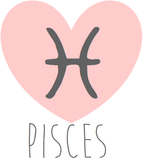 Pisces Heart Zodiac Sign Horoscope Symbol 18MM - 20MM Charm for Snap Jewelry