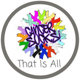 Cancer Sucks That's All Breast Cancer Support Awareness Hope For A Cure Pendant Necklace  W/2 18MM - 20MM Snap Jewelry Charms