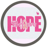 Hope Believe Find The Cure Ribbon Breast Cancer Support Awareness Pendant Necklace  W/2 18MM - 20MM Snap Jewelry Charms