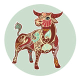 Taurus Art Deco Zodiac Sign Horoscope Symbol 18MM - 20MM Charm for Snap Jewelry