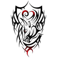Taurus Tribal Tattoo Art Zodiac Sign Horoscope Symbol 18MM - 20MM Charm for Snap Jewelry